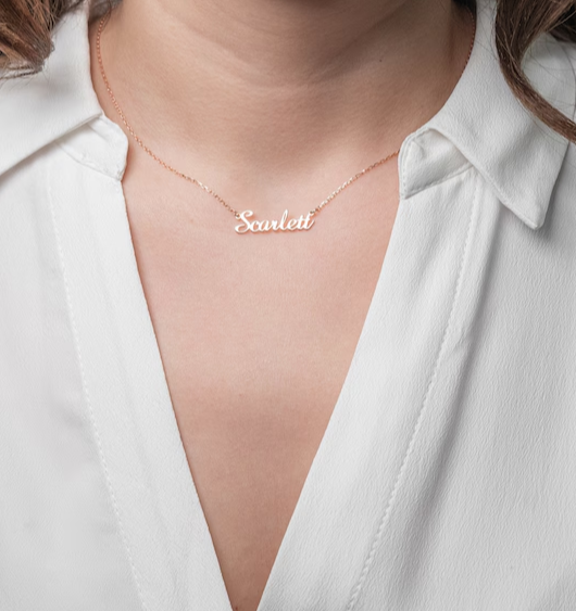 Customize Single Name Necklace
