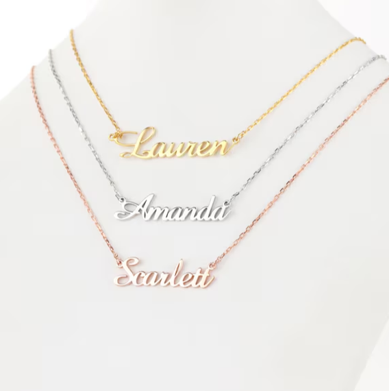 Customize Single Name Necklace