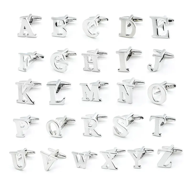 Personalized Initial Name Cufflinks for Men, Groom Cufflinks Set of 1 Pair (2 Pcs)