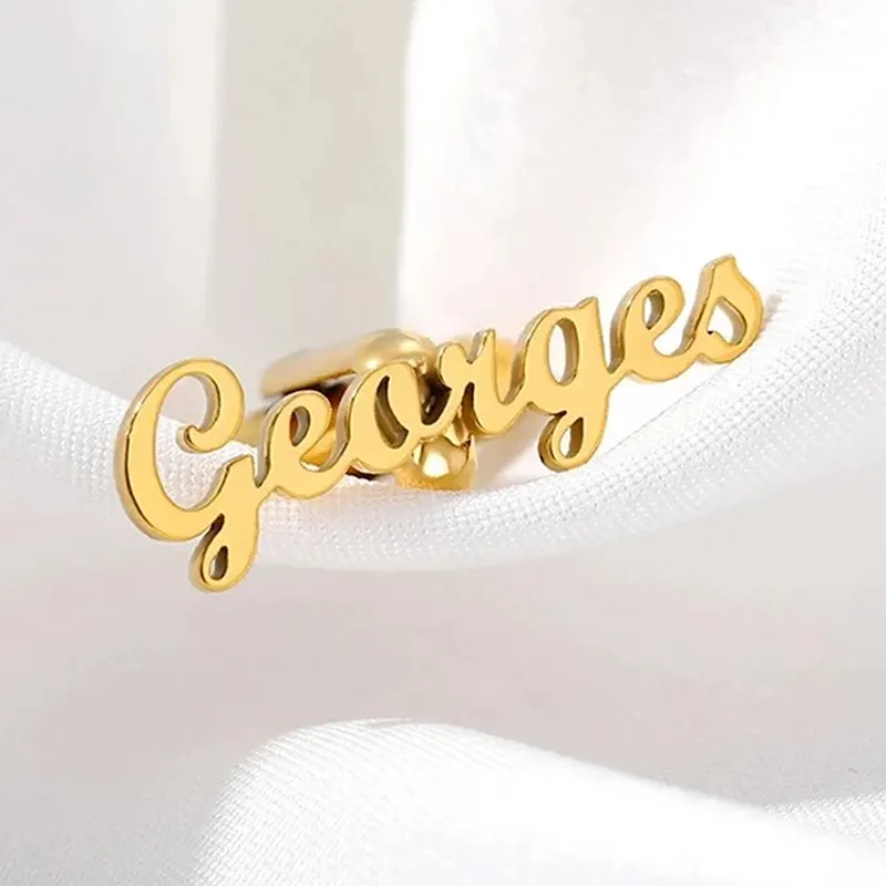 Personalized Full Name Cufflinks for Men, Set of 1 Pair (2 Pcs)