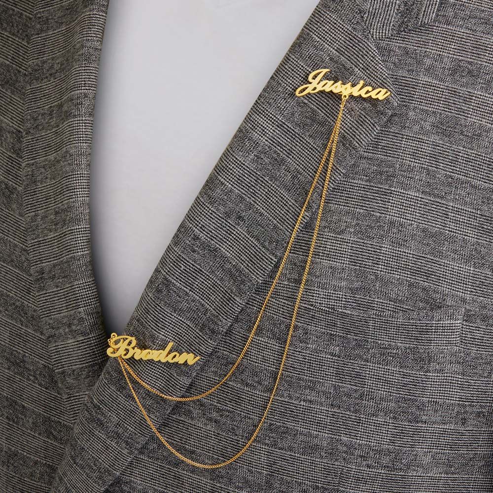 INTESHA® Personalized Couple Name Brooch