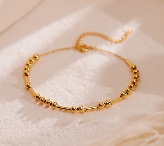 Morse Code Bracelet Anti Tarnish