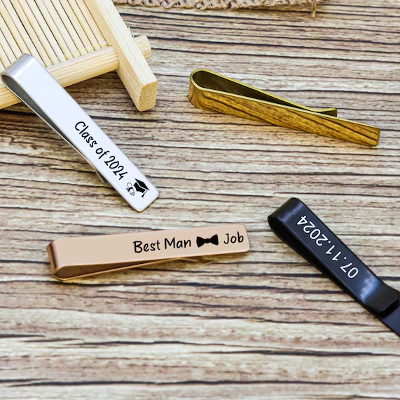 Customize Engraved Tie Pin