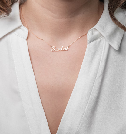 Customize Single Name Necklace