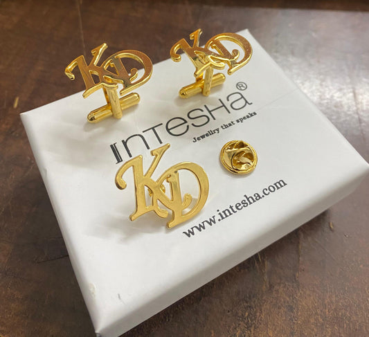 Customize Combo Set Cufflinks for MenLapel Brooch