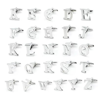 Personalized Initial Name Cufflinks for Men, Groom Cufflinks Set of  1 Pair (2 Pcs)