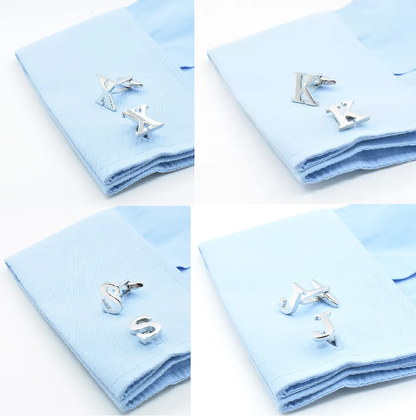 Personalized Initial Name Cufflinks for Men, Groom Cufflinks Set of  1 Pair (2 Pcs)