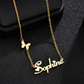 Customize Name Necklace with Butterfly