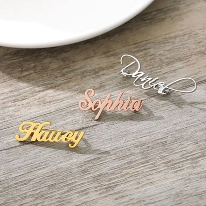 Custom Name Brooch Pin