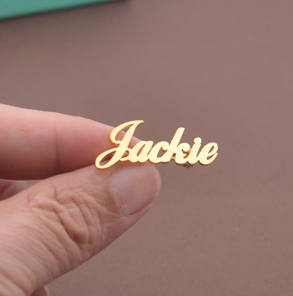 Custom Name Brooch Pin