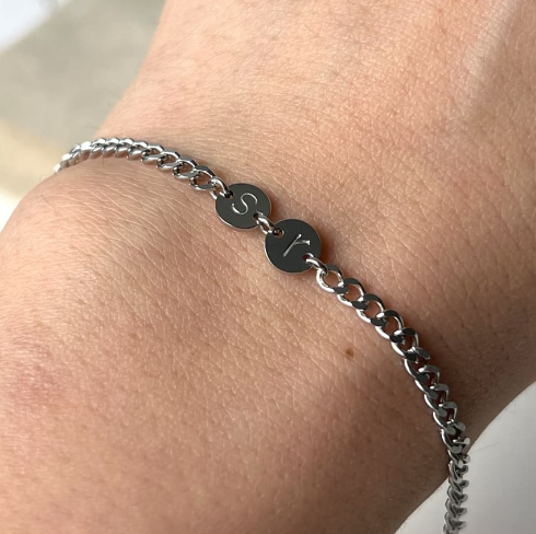 Initials Promise Bracelet For Men and Women