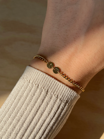 Initials Promise Bracelet For Men and Women