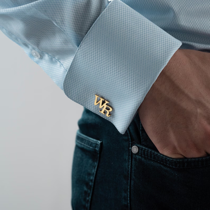 Personalized Initial Name Cufflinks for Men, Groom Cufflinks Set of  1 Pair (2 Pcs)