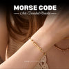 Morse Code Bracelet Anti Tarnish