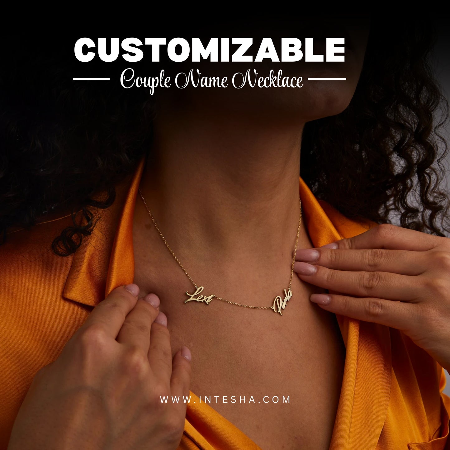 Customize Couple Name Necklace