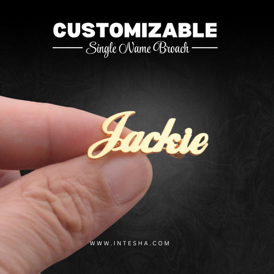 Custom Name Brooch Pin