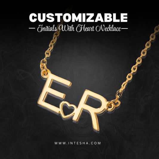 Customize Couple Name Necklace with Heart