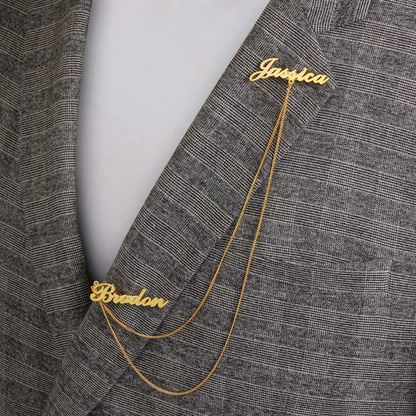 INTESHA® Personalized Couple Name Brooch