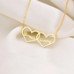 Customize Couple Name Necklace Inside Heart