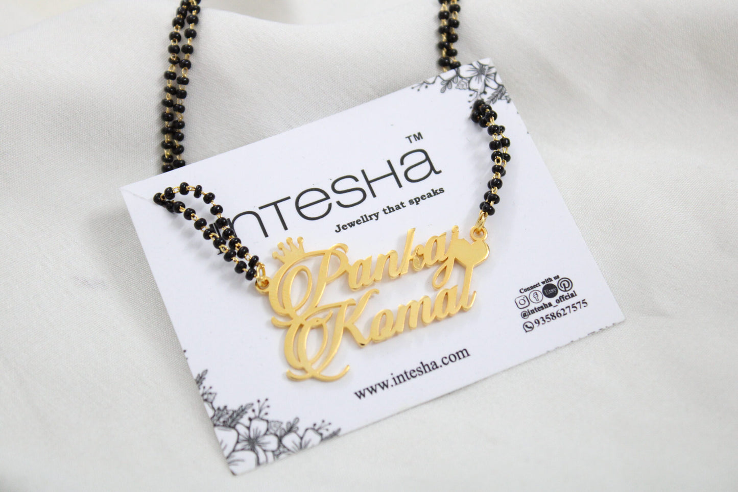 New Customize Unique Couple Name Mangalsutra