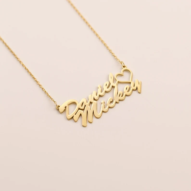 Customize Couple Name Necklace