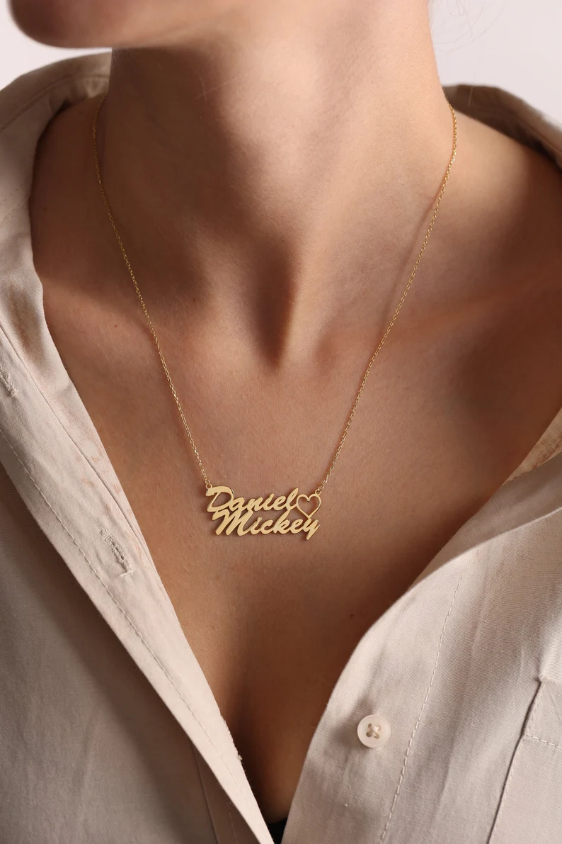 Customize Couple Name Necklace