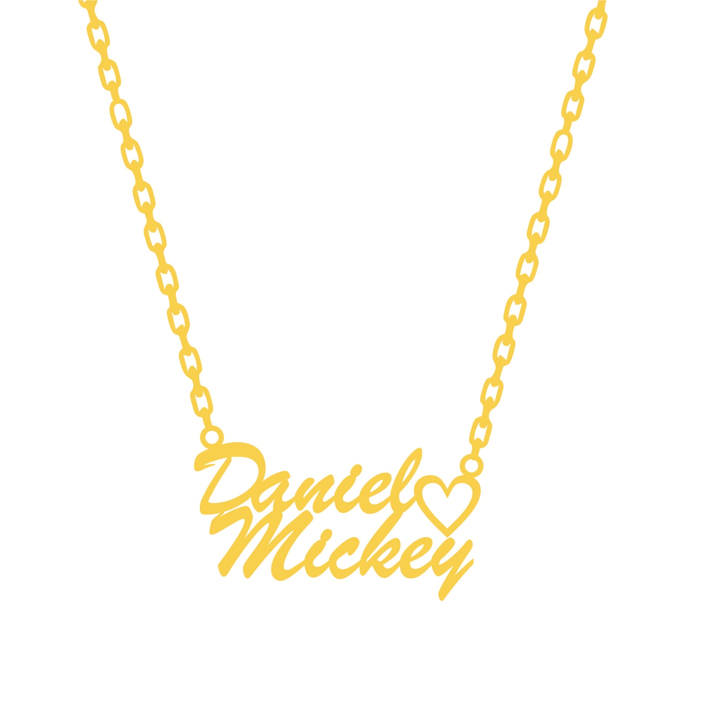 Customize Couple Name Necklace