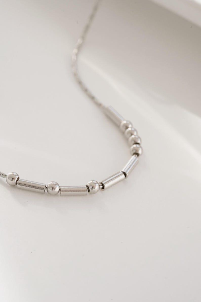 Morse Code Necklace Anti Tarnish