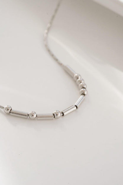 Morse Code Necklace Anti Tarnish
