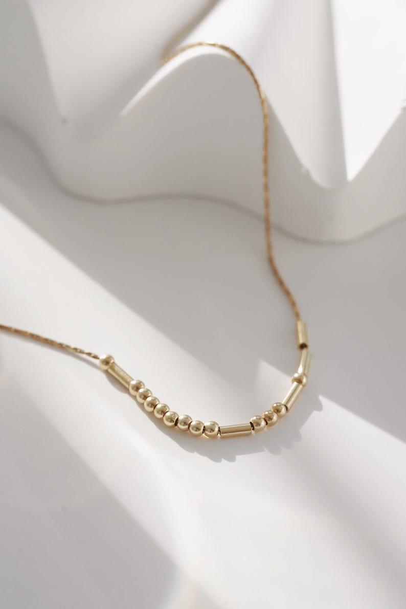 Morse Code Necklace Anti Tarnish