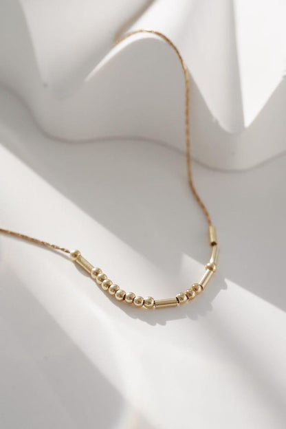 Morse Code Necklace Anti Tarnish