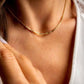 Morse Code Necklace Anti Tarnish