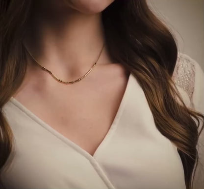 Morse Code Necklace Anti Tarnish