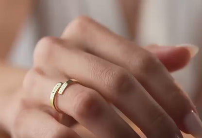 Customize Couple Engraving Ring